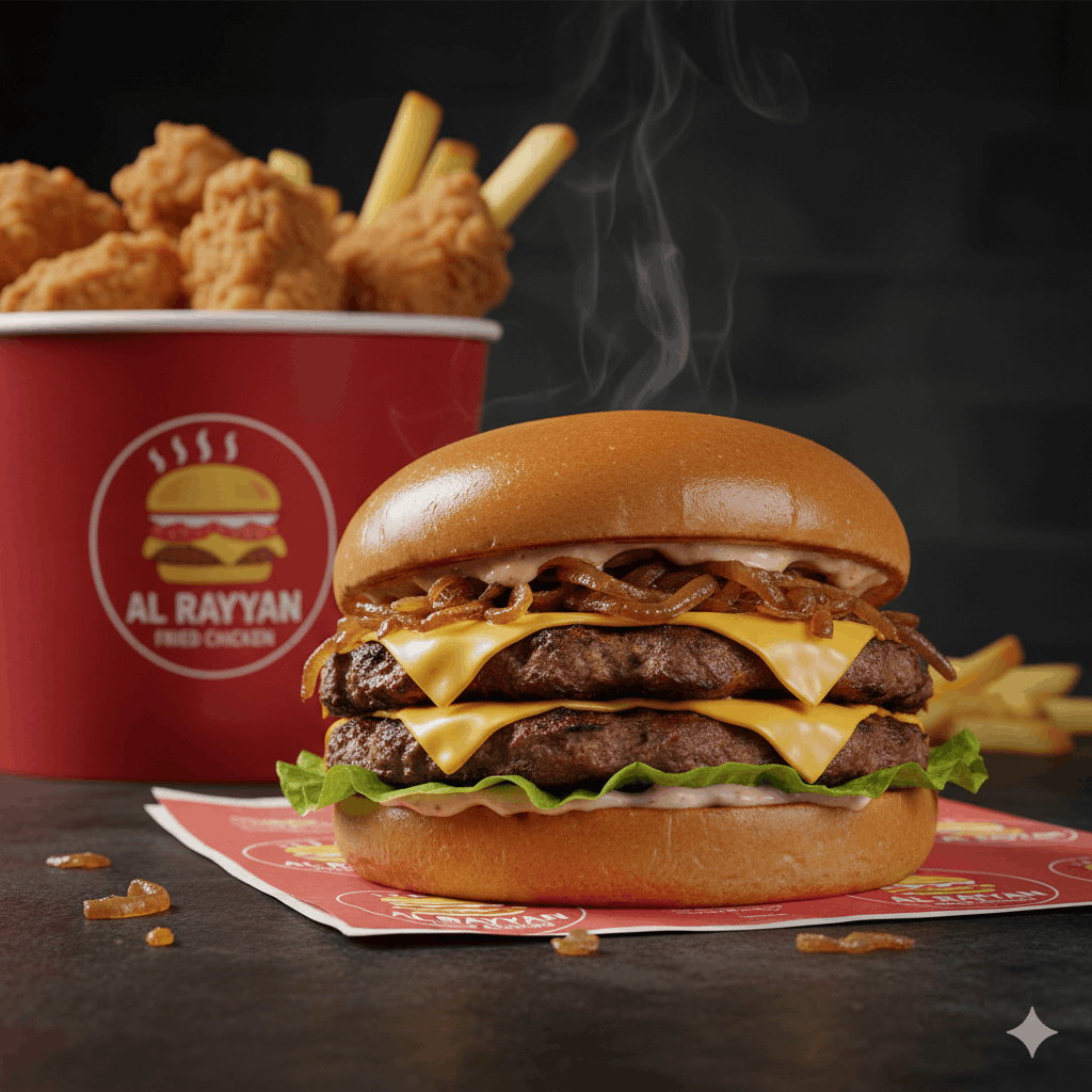 Crispy chicken burger